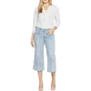 Nydj Brigitte Womens High-rise Denim Capri Pants In Multi