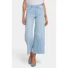 Nydj Brodi Cool Embrace® Frayed High Waist Ankle Wide Leg Jeans In Clear Waters