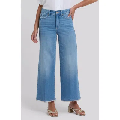 Nydj Brodi High Waist Picot Trim Jeans In Blue