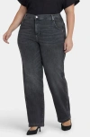 Nydj Brooke High Waist Loose Straight Leg Jeans In Gray