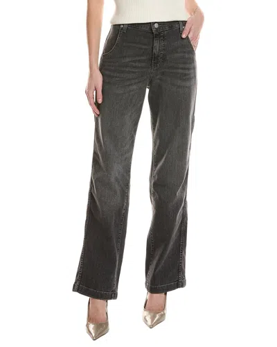 Nydj Brooke Vintage Noir Straight Leg Jean In Gray