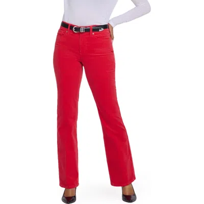 Nydj Brooklyn Bootcut Corduroy Pants In Red
