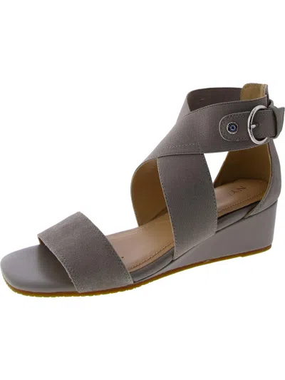 Nydj Callie Womens Buckle Snake Print Ankle Strap In Multi