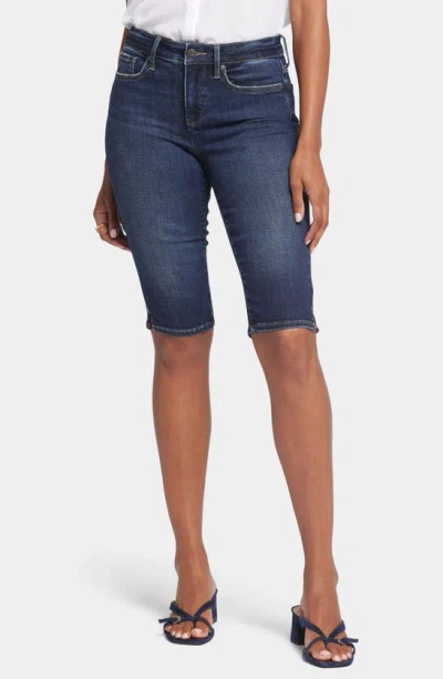 Nydj Capri Denim Bermuda Shorts In Lotus Gardens