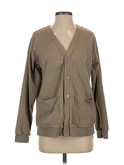 Pre-owned Nydj Cardigan Sweater In Tan