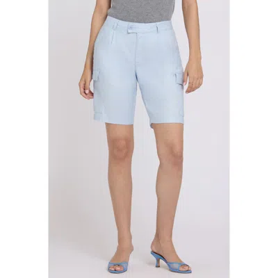 Nydj Cargo Bermuda Shorts In Blue