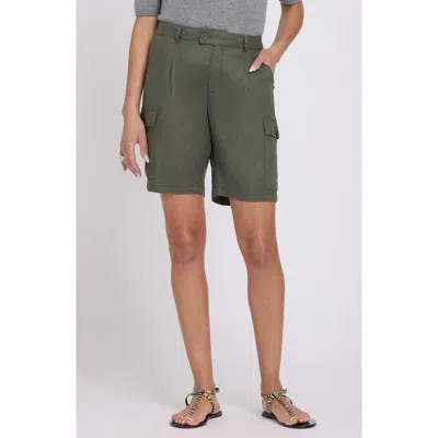 Nydj Cargo Bermuda Shorts In Green