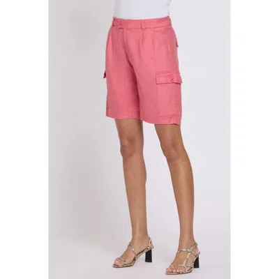 Nydj Cargo Bermuda Shorts In Pink