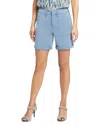 Nydj Cargo Blue Stone Short In Blue