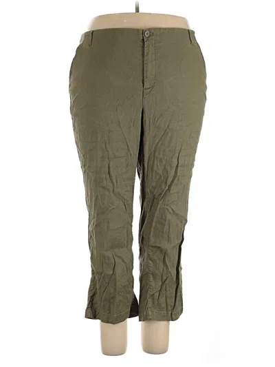 Pre-owned Nydj Cargo Pants In Green
