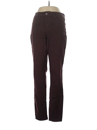 Pre-owned Nydj Casual Pants In Burgundy