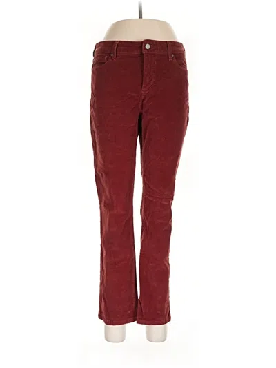 Pre-owned Nydj Casual Pants In Burgundy