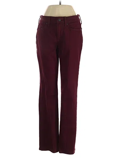 Pre-owned Nydj Casual Pants In Burgundy