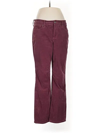 Pre-owned Nydj Casual Pants In Burgundy
