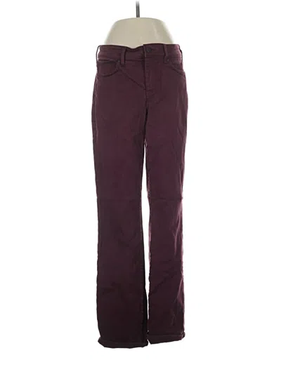 Pre-owned Nydj Casual Pants In Burgundy