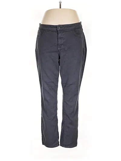 Pre-owned Nydj Casual Pants In Gray