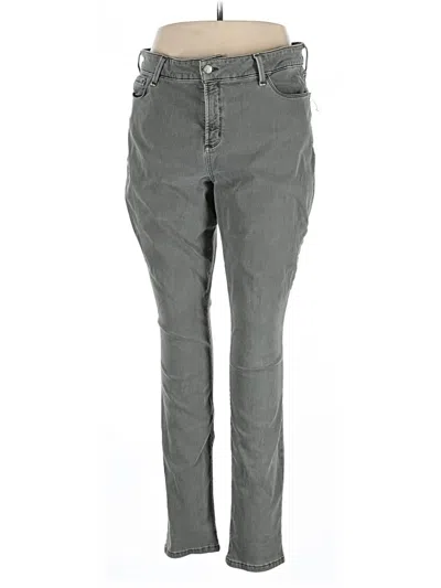 Pre-owned Nydj Casual Pants In Gray