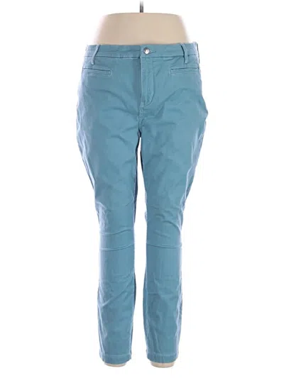Pre-owned Nydj Casual Pants In Teal