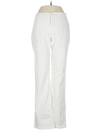 Pre-owned Nydj Casual Pants In White