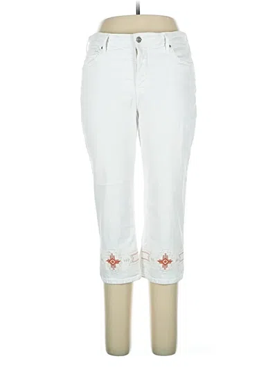 Pre-owned Nydj Casual Pants In White