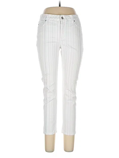 Pre-owned Nydj Casual Pants In White