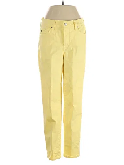 Pre-owned Nydj Casual Pants In Yellow