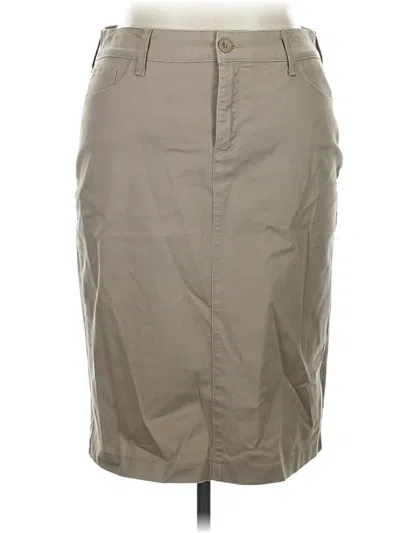 Pre-owned Nydj Casual Skirt In Tan