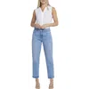 Nydj Marilyn Ankle Womens Tummy Slimming Denim Straight Leg Jeans In Multi