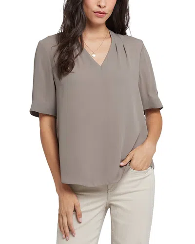 Nydj Charming Top In Brown