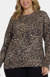 Nydj Cheetah Print Crewneck Sweater In Multi