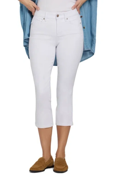Nydj Chloe Cool Embrace® Side Slit Capri Jeans In White