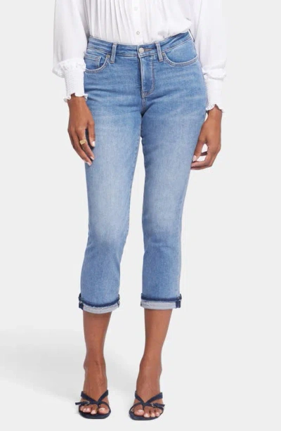 Nydj Chloe Cuff Capri Jeans In Crescent Shore