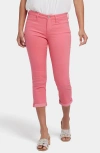 Nydj Chloe Cuff Capri Jeans In Spiced Coral