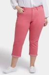 Nydj Plus Size Margot Girlfriend Pull On Jeans In Pink