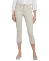 Nydj Petite Chloe Feather Capri Jean In Neutral