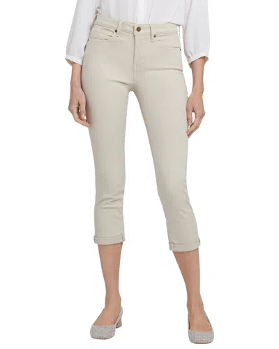 Nydj Petite Chloe Feather Capri Jean In Neutral