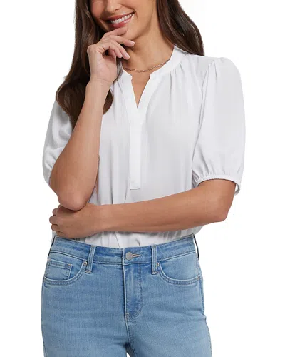 Nydj Chloe High Rise Capri Jeans In Heritage Glow In White