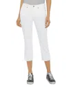Nydj Piper High Rise Cropped Straight Leg Jeans In Optic White