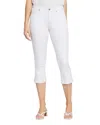 Nydj Womens Slit Denim Cropped Jeans