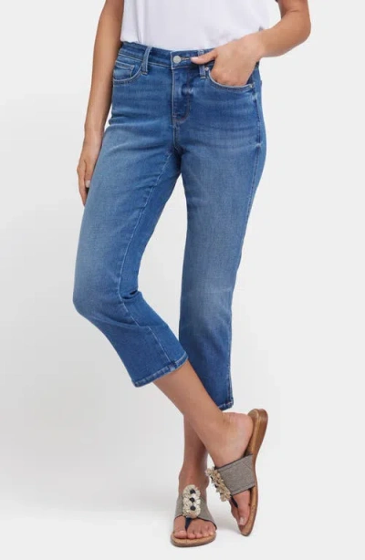 Nydj Chloe Side Slit Capri Jeans In Picasso Lake