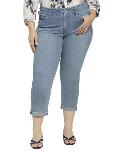 Nydj Plus Chloe Thistle Falls Capri Jean In Blue