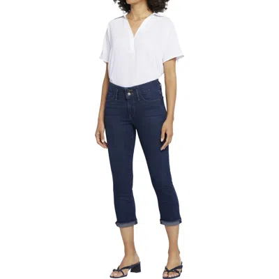Nydj Chloe Womens Crop Denim Capri Jeans In Blue