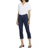 Nydj Chloe Womens Crop Denim Capri Jeans In Multi