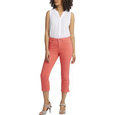 Nydj Chloe Womens Crop Denim Capri Jeans In Multi