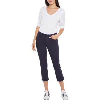 Nydj Chloe Womens Stretch Denim Capri Jeans In Multi