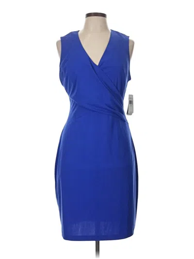 Pre-owned Nydj Cocktail Dress In Blue