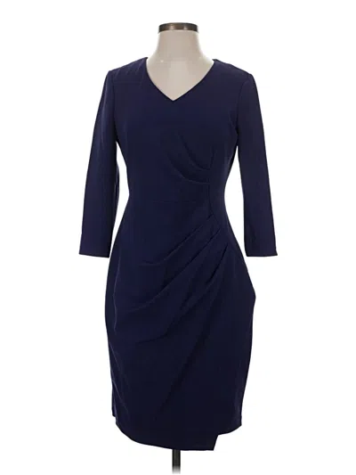 Pre-owned Nydj Cocktail Dress In Blue