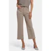 Nydj Coco High Waist Crop Wide Leg Jeans In Saddlewood