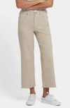 Nydj Coco High Waist Crop Wide Leg Jeans In Neutral