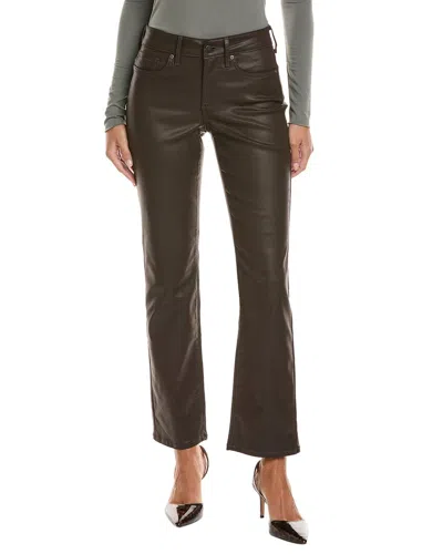 Nydj Coffee Bean Coated Petite Marilyn Straight Jean In Brown